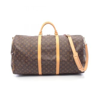 Louis Vuitton Brown Coated Canvas Pvc Monogram Leather Boston Bag (Pre-Owned)