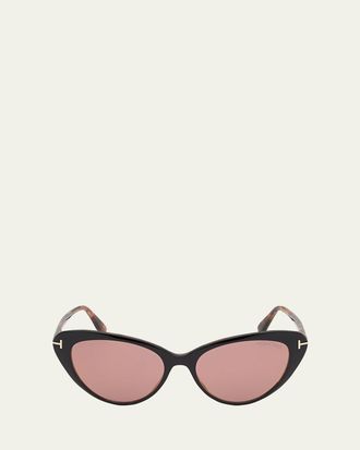 Tom Ford Harlow Acetate Cat-Eye Sunglasses