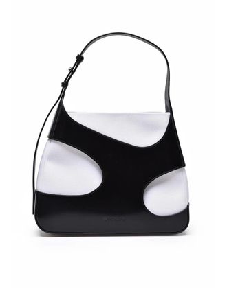 Ferragamo Cut Out Shoulder Bag - Black/White