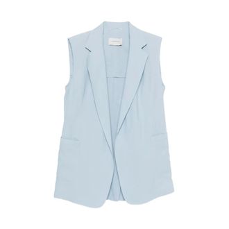 Sportmax Dames, Jassen, Blauw, Maat: XS Leer