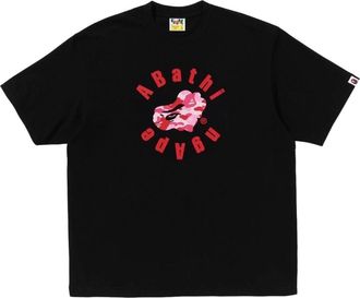 A Bathing Ape Abc Camo Heart Ape Relaxed Fit T-Shirt Black 1L30-110-328-BLK