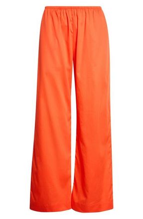 Leset Yoko Cotton Pants in Feu at Nordstrom, Size X-Small