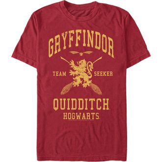 Harry Potter Mens Harry Potter Gryffindor Quidditch Gold Team Seeker Graphic T-Shirt in Cardinal at Nordstrom, Size Xxx-Large