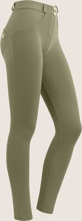 Freddy Leggings FREDDY Leggings WRUP1RC001ORG, Damen, Gr. XL, EURO, gr&uuml;n (oil gr&uuml;n), Obermaterial: 81% Baumwolle CO. 19% Elasthan EL., Hosen Leggings