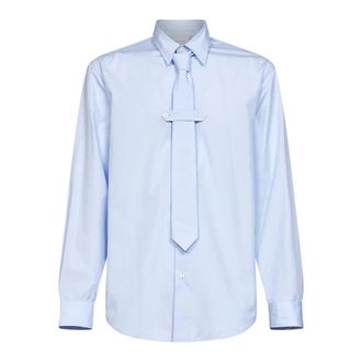 Dries Van Noten Heren, Overhemden, Blauw, Maat: XL Katoen