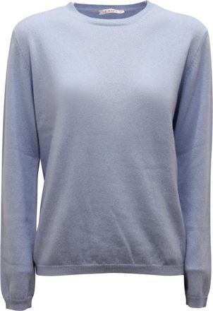 KANGRA Kasjmiertrui Made in Italy - Dames - Cashmere truien - Blauw - L - Kasjmier - Truien & Vesten