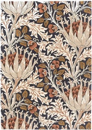 Morris & Co. Designer Teppich Artichoke Amber/Charcoal - handgetuftet, aus 100% reiner Schurwolle