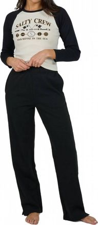 Salty Crew Flagship Straight-Leg Pant In Black