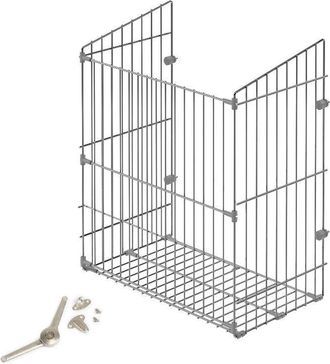 Emuca Emuca - Cesto De Lavander&iacute;a Con Sistema De Puerta Abatible, M&oacute;dulo 450mm, Acero, Cromado
