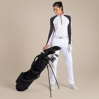 Craghoppers Dames/Dames Nosilife Half Zip Golf Top (Wit/Donker Ijzer)