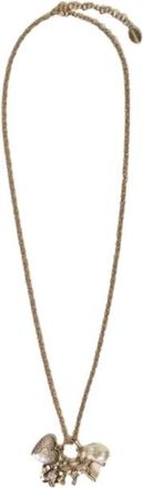 Twinset Ketting met hangers en parel - Dames - Kettingen - Geel - ONE Size - Accessoires