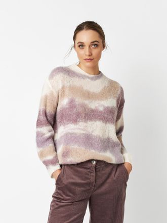 Toni Rundhalspullover TONI Golda LA, Damen, Gr. XXL, wine, Strick, Obermaterial: 40% Polyacryl, 30% Polyamid, 25% Alpaka, 5% Wolle, mehrfarbig, regular fit