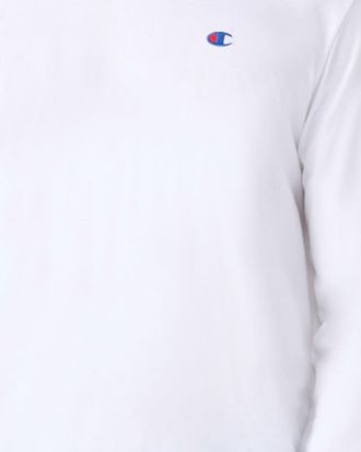 Champion Logo-Patched Cotton T-Shirt - White