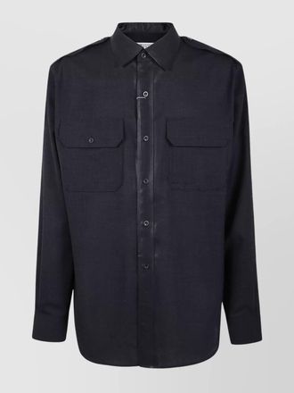 Maison Margiela wool long-sleeve shirt