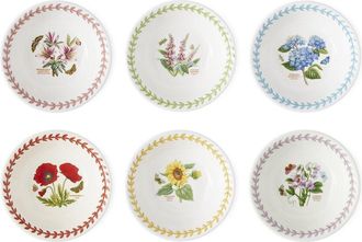 Portmeirion Set Of 6 Botanic Garden Meadow Mini Bowls