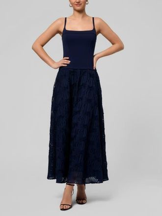 Rachel Roy Mira Square Neck Maxi Dress in Navy at Nordstrom, Size Medium