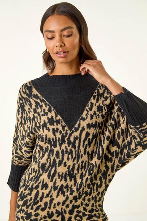 Roman Animal Print Knit Jumper
