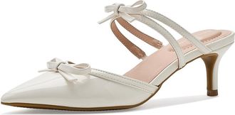 Bandolino Meggin Womens Shoes Cream Patent : 8.5 M, Synthetic