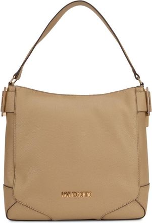 Love Moschino Zachte Schoudertas - Dames - Schoudertassen - Beige - ONE Size - Polyester - Tassen