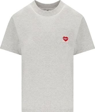 Carhartt Work in Progress T-SHIRT W S/S POCKET HEART GRIGIA CARHARTT WIP