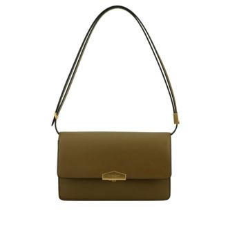 Pourchet Tassen, Dames, Groen, ONE Size, Leer, Anjou Grand