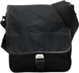 Prada Pre-owned Vintage Schoudertas - Heren - Vintage Schoudertas - Zwart - ONE Size - Nylon - Vintage