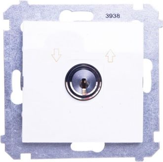 OEM Interruptor Para Persiana Enrollable Simon 54 Con Llave /i-0-ii/ Blanco Dwzk.01/11