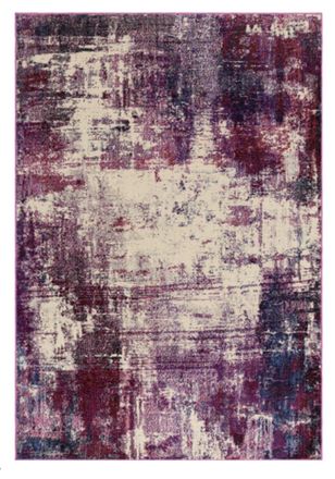 Novatrend Alfombra tejida plana moderna violeta 200x290 cm