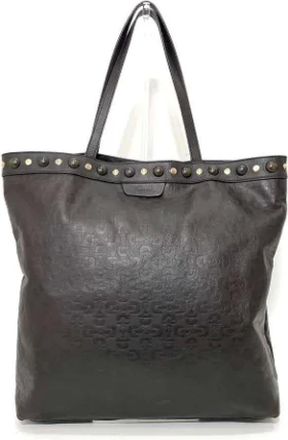 Gucci Pre-owned Handbags, female, Brown, Size: ONE SIZE Pre-owned Leather handbags