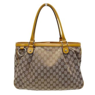 Gucci Pre-owned Handbags, female, Brown, Size: ONE SIZE Pre-owned Tote Bag