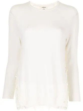 Onefifteen Top met bloemenprint - Wit