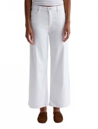 AG - Adriano Goldschmied Saige Wide-Leg Crop Jean In Gallery White