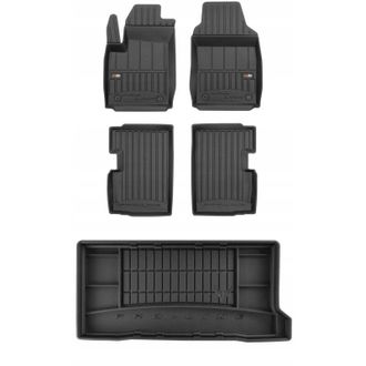 OEM Set 3d Alfombrillas Y Alfombrilla Para Maletero Fiat 500 Hatchback Desde 2007