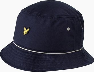 Lyle & Scott Mens Lyle & Scott Piped Bucket Hat Dark Navy - Black - Size: ONE size