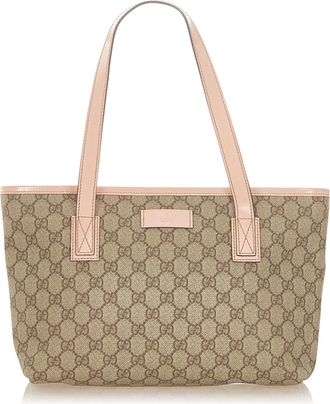 Gucci Vintage Gucci GG Supreme Tote Bag Brown