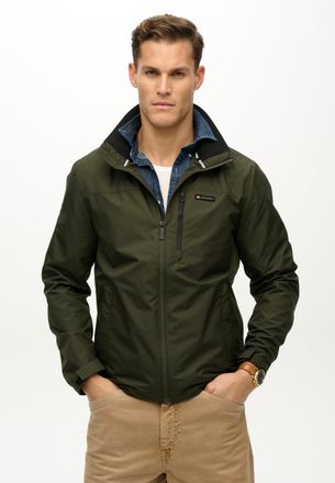 Superdry Outdoorjacke SUPERDRY NON HOOD LOGO WINDBREAKER, Herren, Gr. XXL, gr&uuml;n (surplus goods olive gr&uuml;n), Web, Obermaterial: 100% Polyester, unifarben, h&uuml;ftl