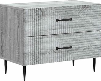 vidaXL Armario De Noche Con Caj&oacute;n Gris Sonoma 62 X 34,5 X 47,5 Cm Vidaxl