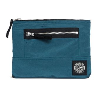 Stone Island Logo Patch Zip Pouch