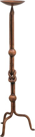 Biscottini International Biscottini - Candelero De Hierro Forjado Trabajado A Mano 19x19x64 Cm