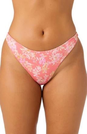 O'Neill Nayomi Flamenco Floral Bikini Bottoms in Porcelain Rose at Nordstrom Rack, Size Large