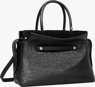 Tory Burch Womens Mercer Distressed Satchel, One Size