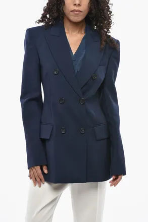 Max Mara SPORTMAX Giacca ADAMO A Doppiopetto in Cashmere con Tasche ad Aletta Max Mara
