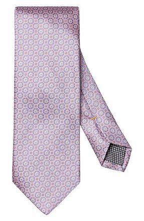 Eton Medallion Silk Tie in Medium Pink at Nordstrom