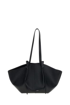Yuzefi Black Large Mochi Suede Tote Bag