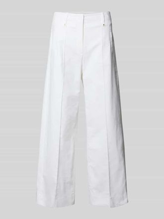 Luisa Cerano Luisa Cerano Wide Leg Hose mit L&auml;ngsn&auml;hten in Weiss, Gr&ouml;&szlig;e 34