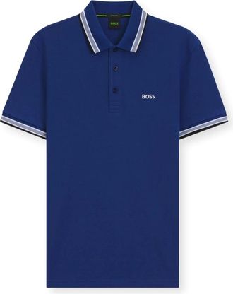 HUGO BOSS Polo Paddy - Heren - Polos - Blauw - 2XL - Katoen - Tops