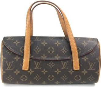 Louis Vuitton Tweedehands Canvas Louis Vuitton tassen - Dames - Vintage Weekendtas - Bruin - ONE Size - Vintage