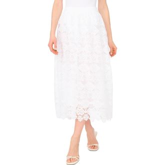 Ted Baker Lace Midi Skirt in Ultra White at Nordstrom Rack, Size 10