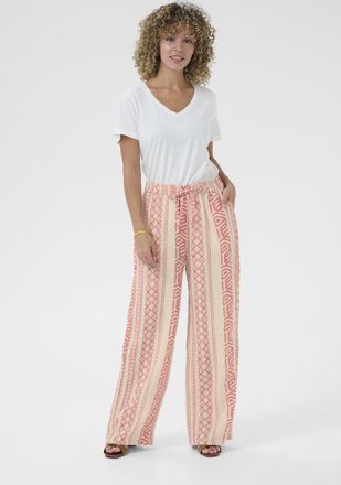 Cream Casual broek Loose fit pink