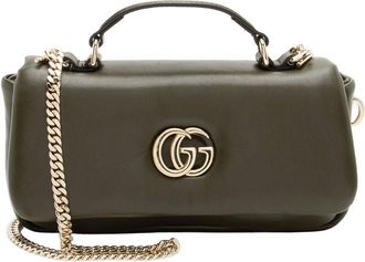 Gucci Green Leather GG Milano Small Top Handle (Authentic Pre-Loved)